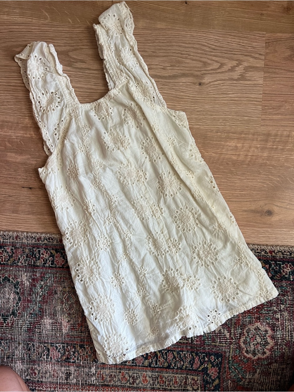 Girls eyelet romper